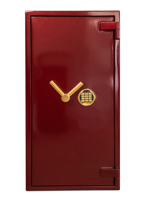Комбиниран метален луксозен сейф Valberg Fort М-99 Gold EL Клас III червен