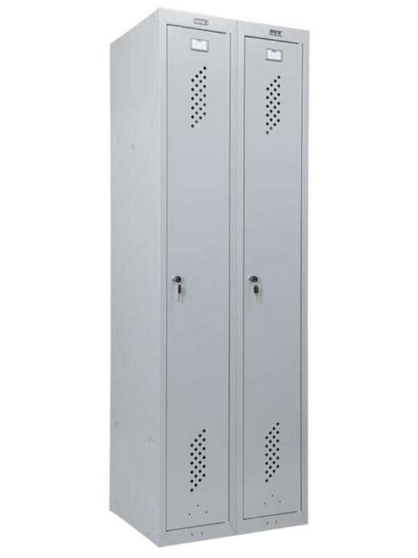 Метален гардероб Praktic LS 21-80 с две врати 183 х 82 х 50 см 2